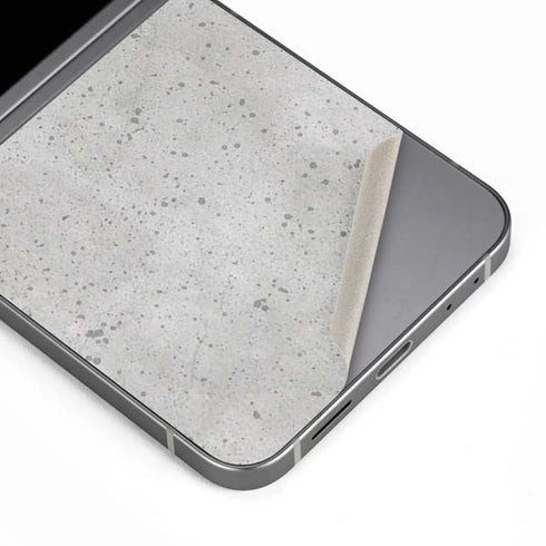 Light Grey Concrete Galaxy Z Flip6 Skin